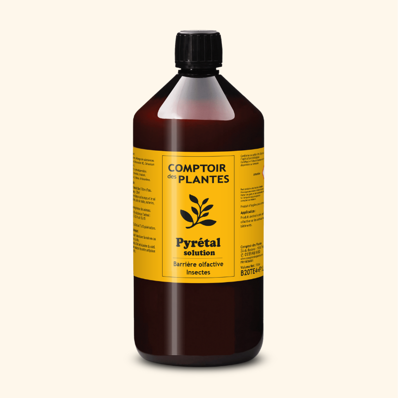 Insecticide animaux et bâtiments Pyrétal B20TE4 1L