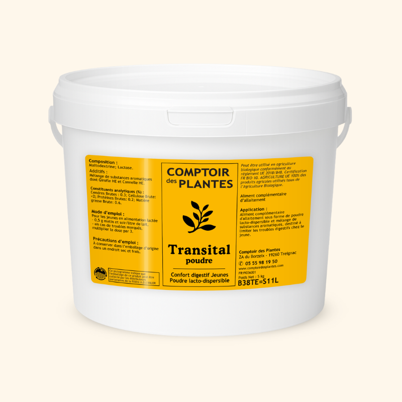 Troubles digestifs veaux, agneaux, chevreaux, transital B38te