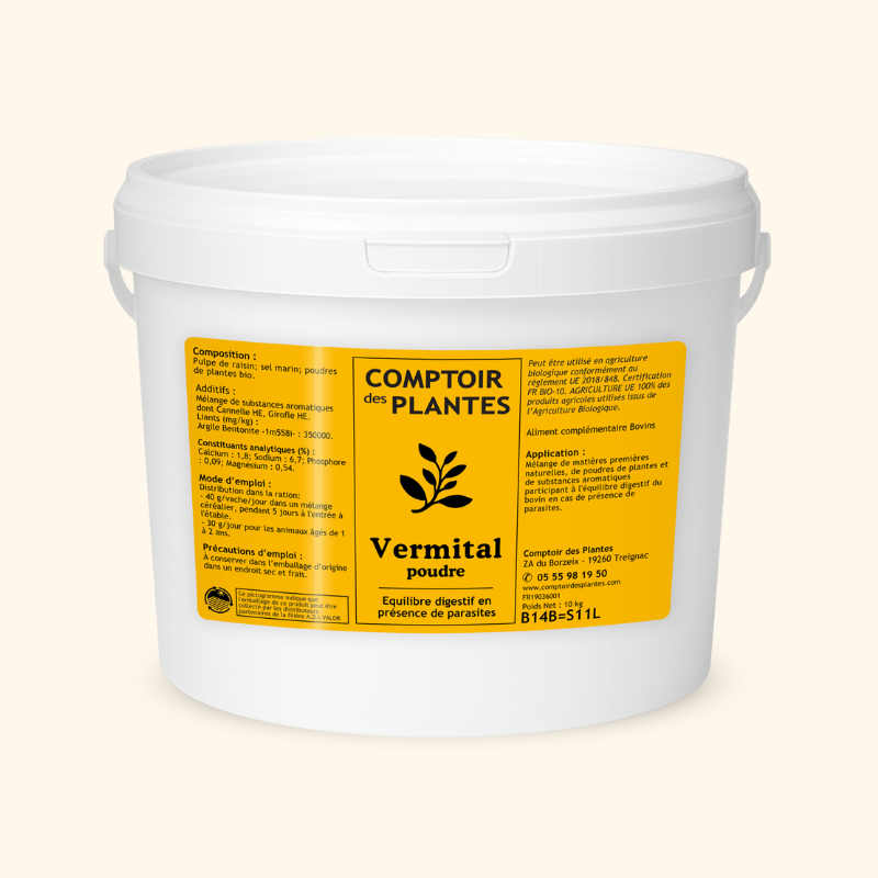 Produit naturel Bio anti parasites bovins poudre Produit naturel Bio anti parasites bovins poudre